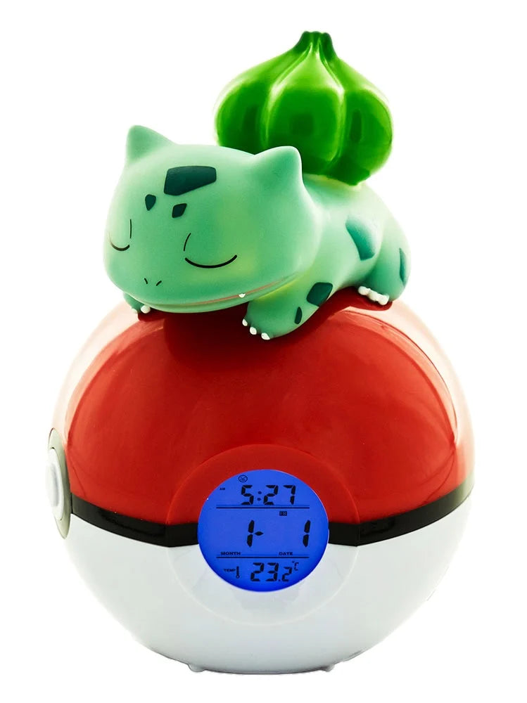 POKEMON - Bulbasaur Pokeball - Alarm Clock with LED Lamp
