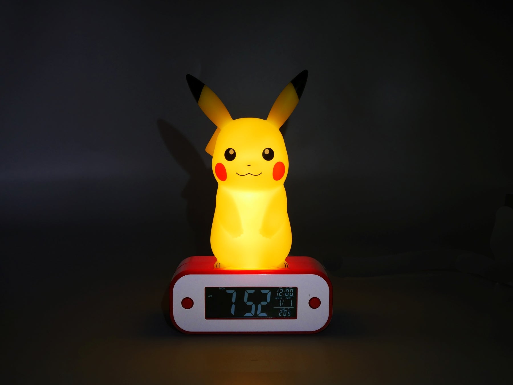 POKEMON - Pikachu - Alarm Clock with LED Lamp