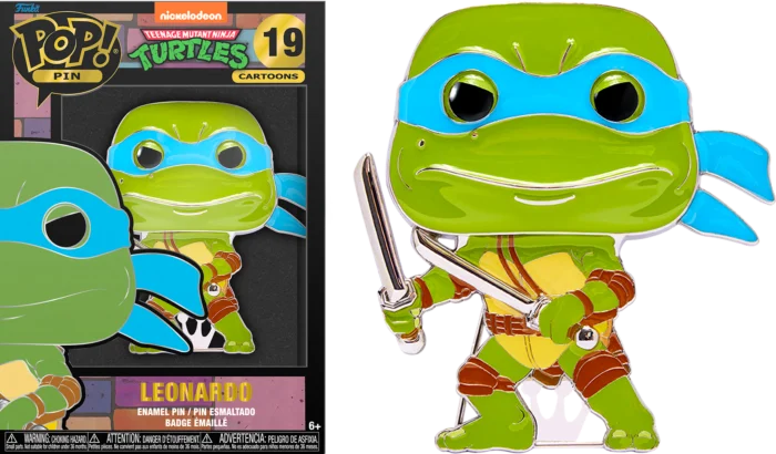 TEENAGE MUTANT NINJA TURTLES - Pop Large Enamel Pin N° 19 - Leonardo