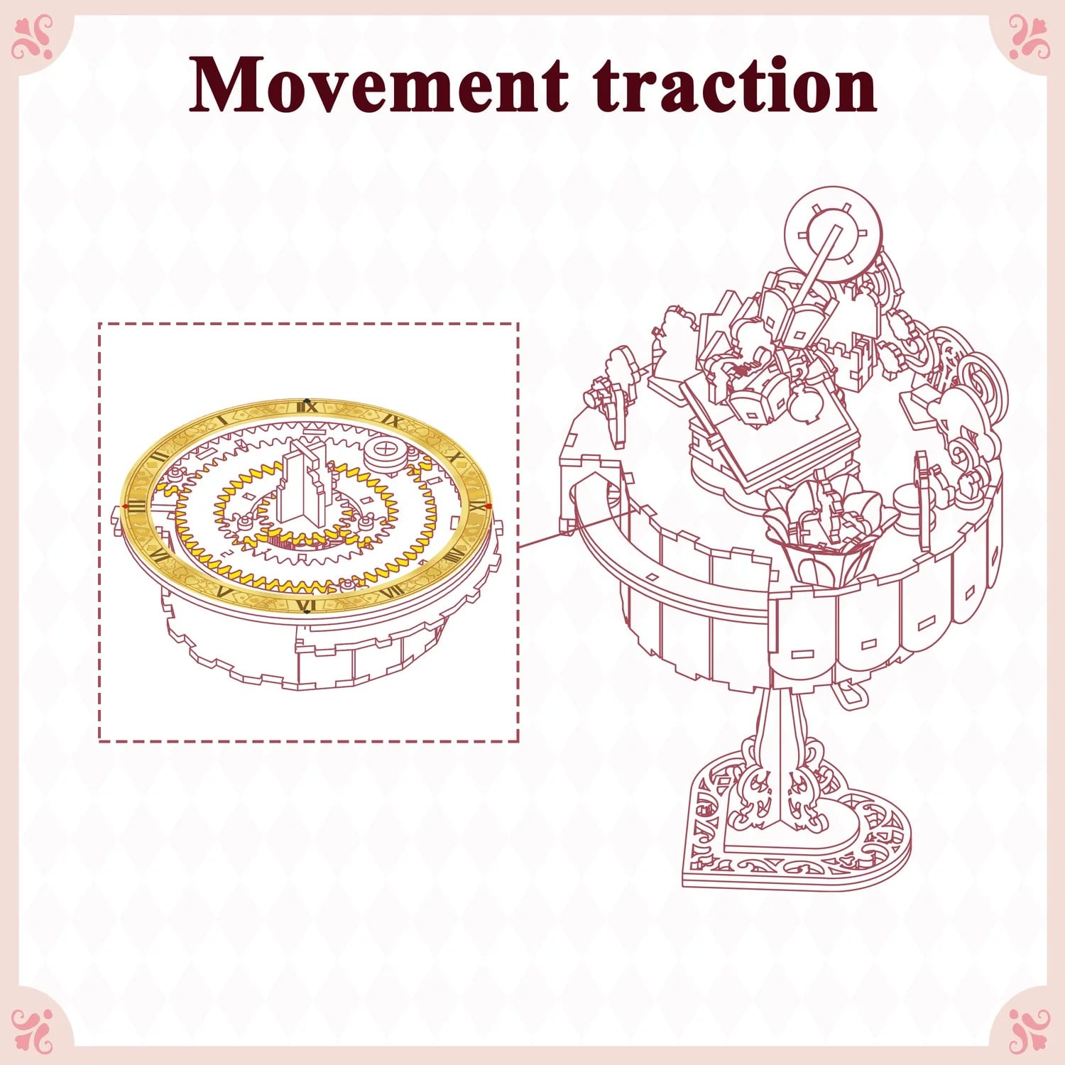 ALICE'S TEA PARTY - DIY Musical box - 209pcs