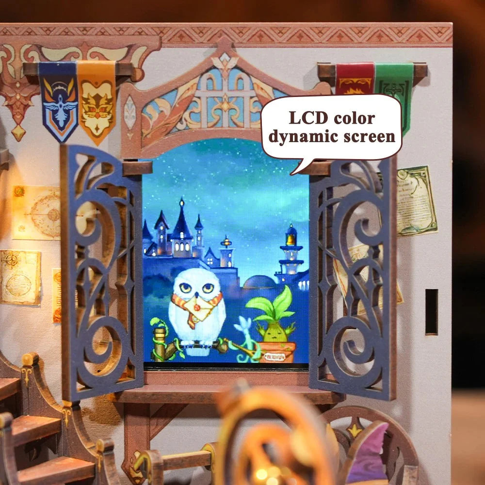 BOOK NOOK KIT - DIY- Magic Shop - 311pcs + LED Light