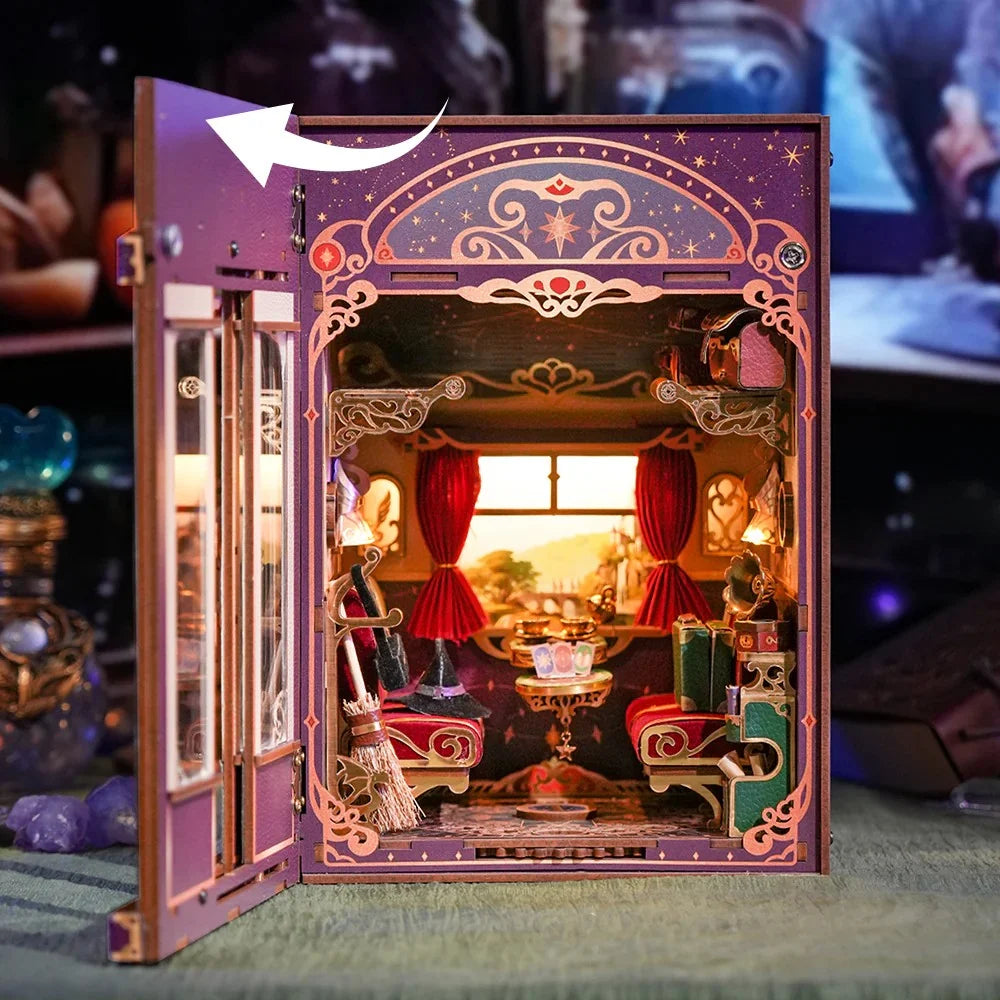 BOOK NOOK KIT - DIY- Magical Journey - 462pcs + LED Light
