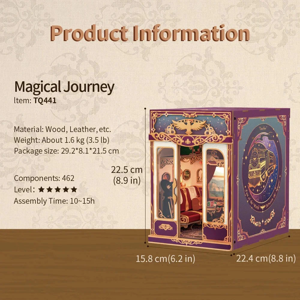 BOOK NOOK KIT - DIY- Magical Journey - 462pcs + LED Light