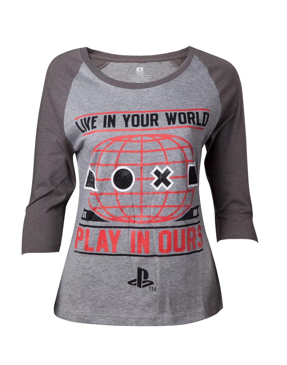 PLAYSTATION - T-Shirt Live in your World Girl (L)