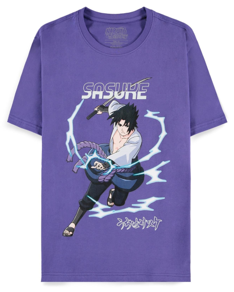 NARUTO - Sasuke Purple - Men T-Shirt (M)