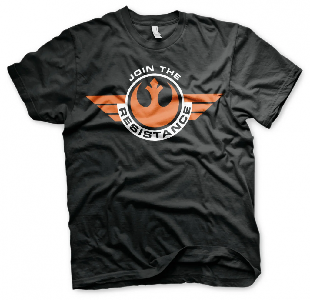 STAR WARS 7 - T-Shirt Join The Resistance Black (S)