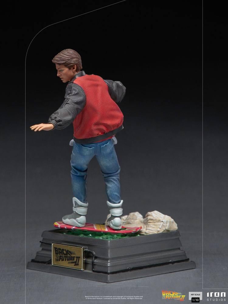 BACK TO THE FUTURE - Marty on Hoverboard - Statuette ArtScale 22cm