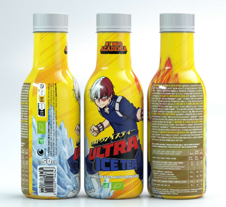 MY HERO ACADEMIA - Ultra Ice Tea - Todoroki - Bottle 50 Cl