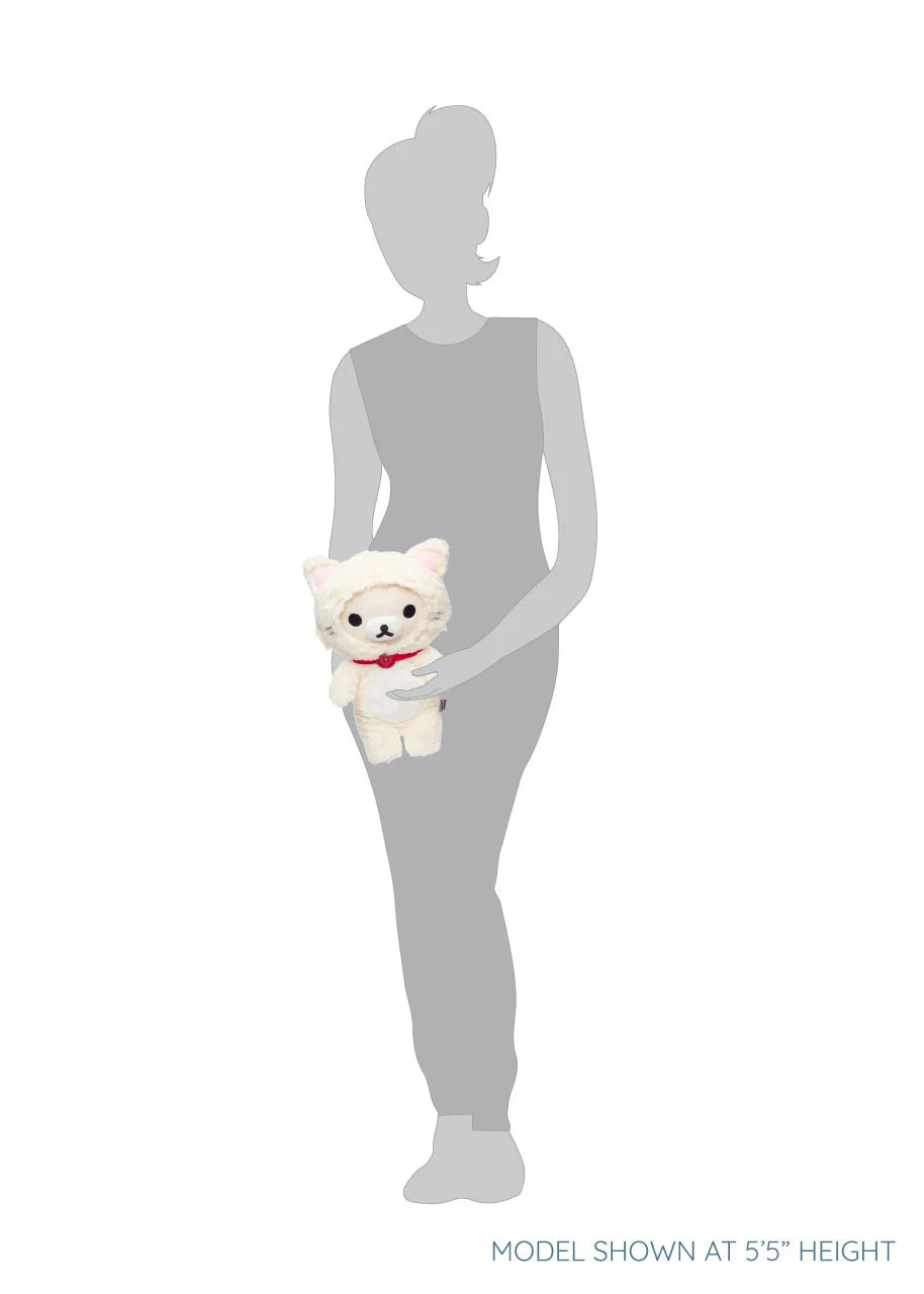 KORILAKKUMA WHITE CAT - Medium Plush 33cm