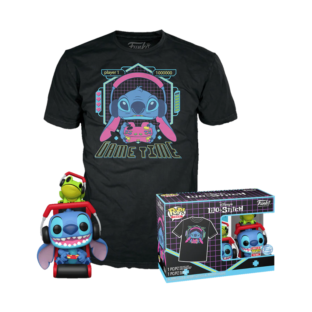 LILO STITCH - POP N° XXX - Gmr Stitch with frog + Tee (L)