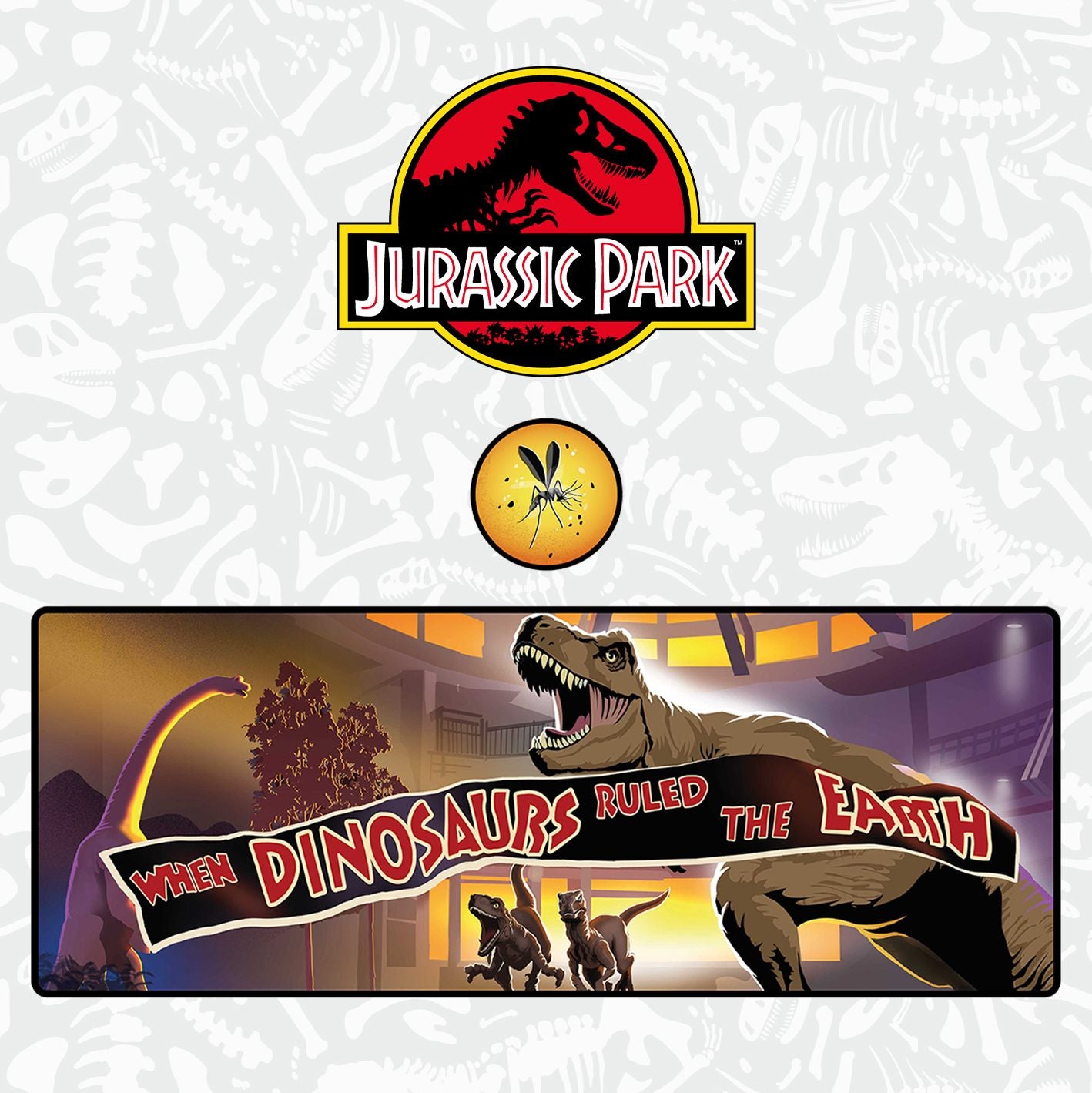 JURASSIC PARK - XL Desktop Mat + 1 Coaster