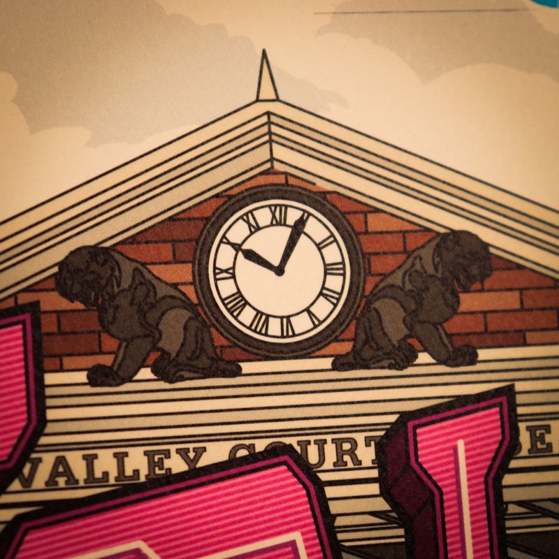 BACK TO THE FUTURE - Hill Valley - Art Print - Limited Edition