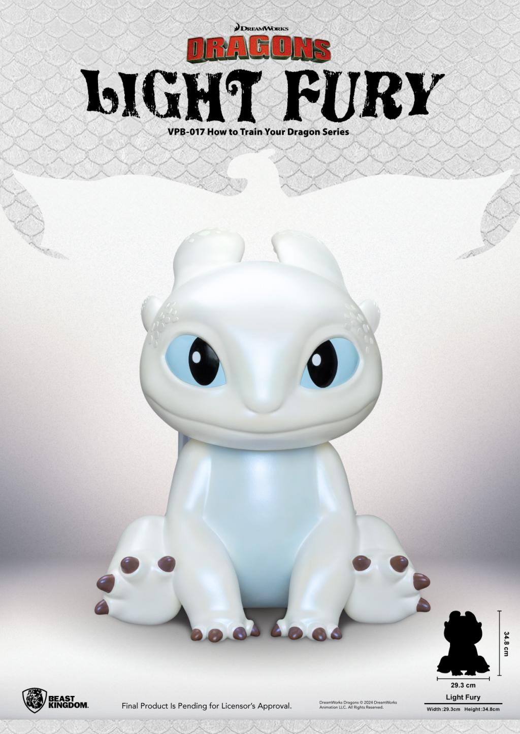 HOW TO TRAIN YOUR DRAGON - Light Fury - Piggy Bank 35cm
