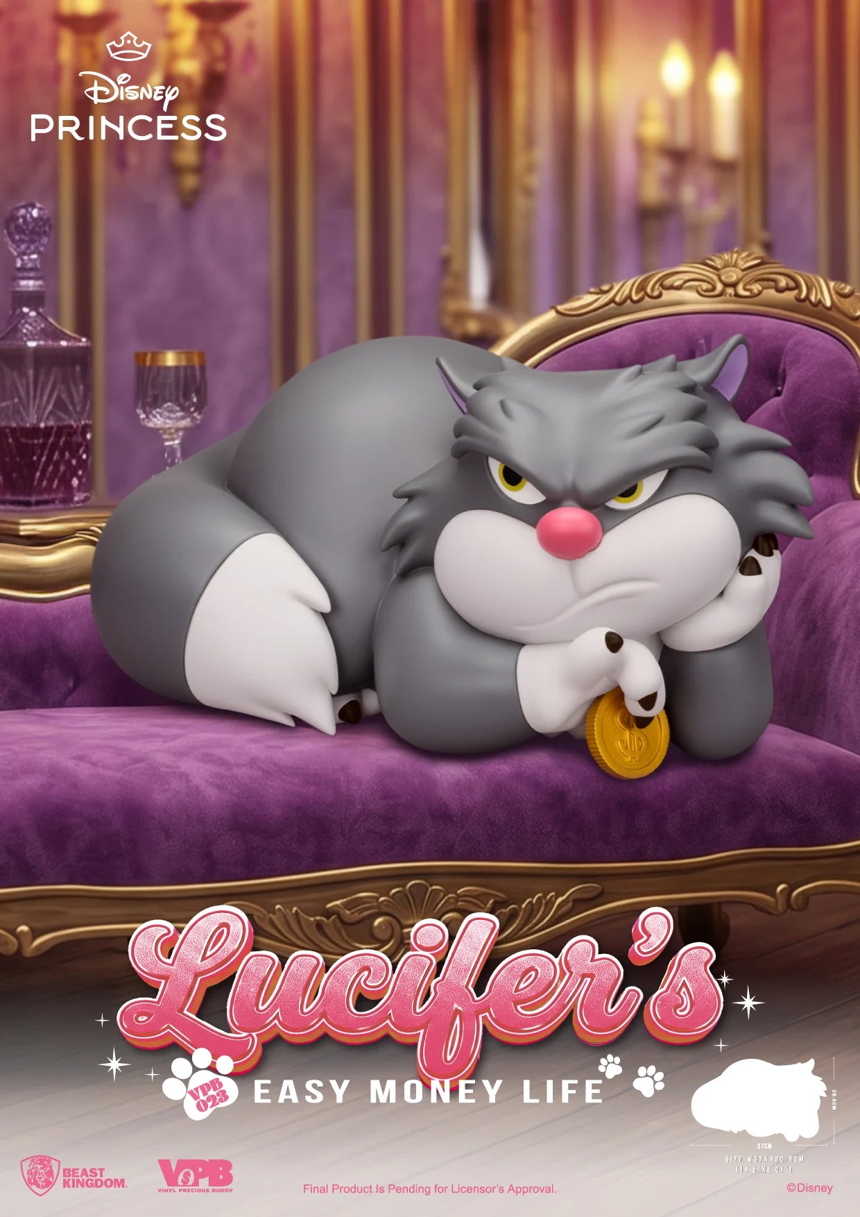 CINDERELLA - Lucifer - Piggy Bank 20.5cm