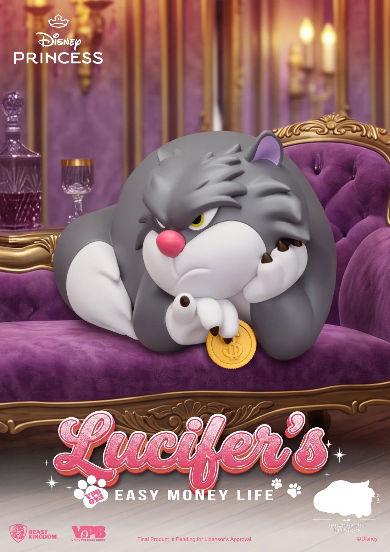 CINDERELLA - Lucifer - Piggy Bank 20.5cm