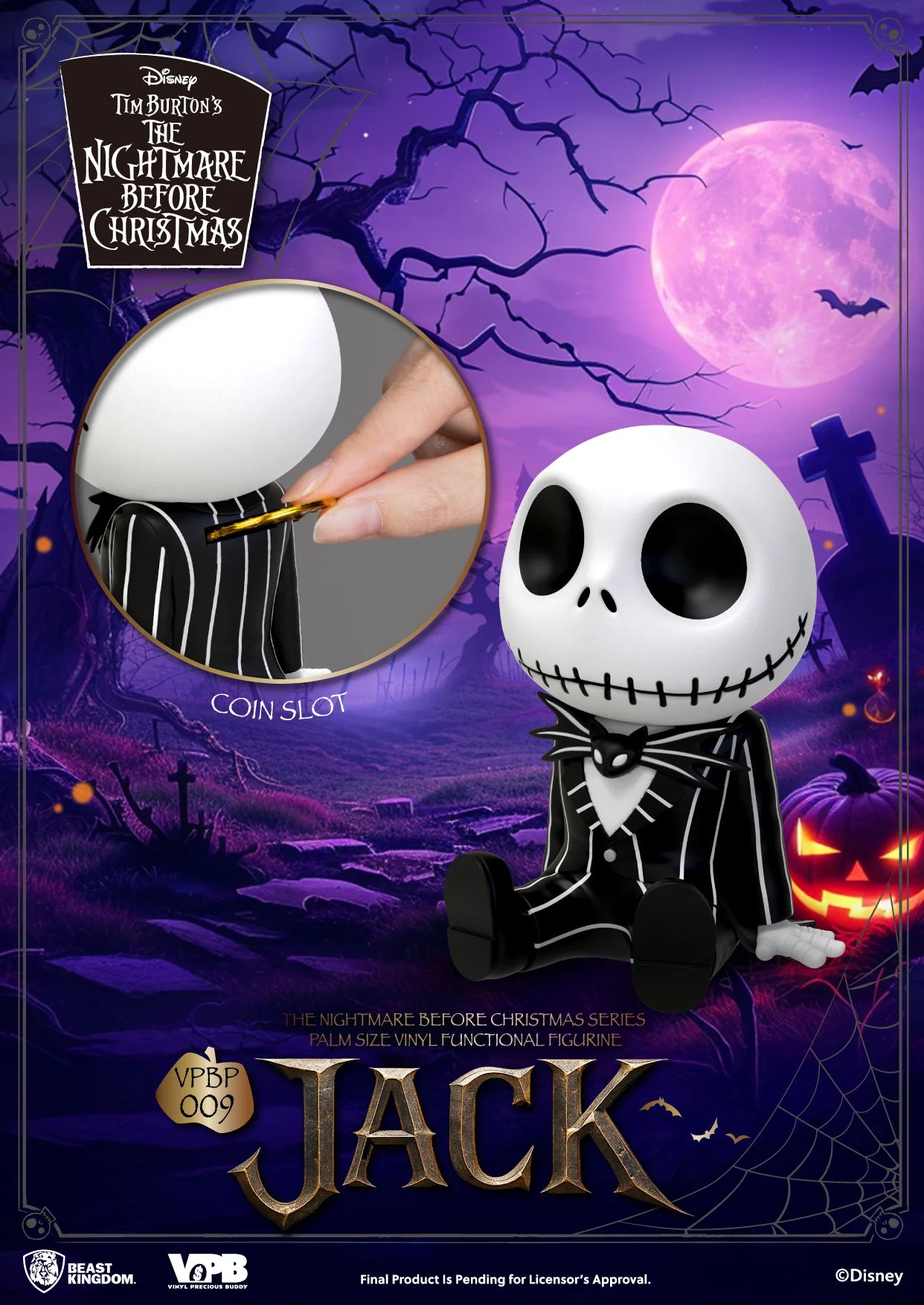 NIGHTMARE BEFORE CHRISTMAS - Jack - Bank Vinyl Figure 11.8cm