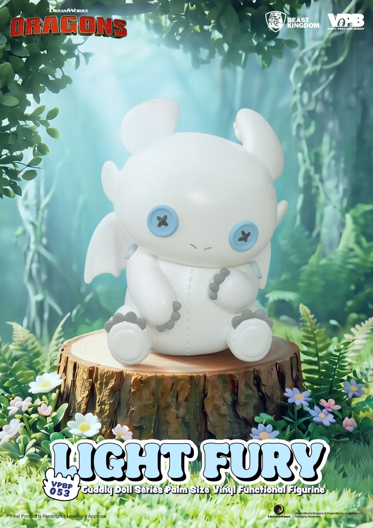 HOW TO TRAIN YOUR DRAGON - Light Fury - Bank Vinyl Figure 11.2cm