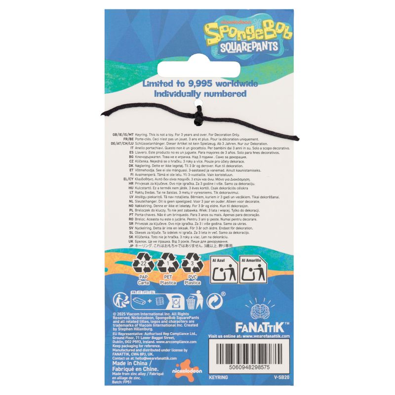 SPONGEBOB SQUAREPANTS - Driver License - Limited Edition Keyring