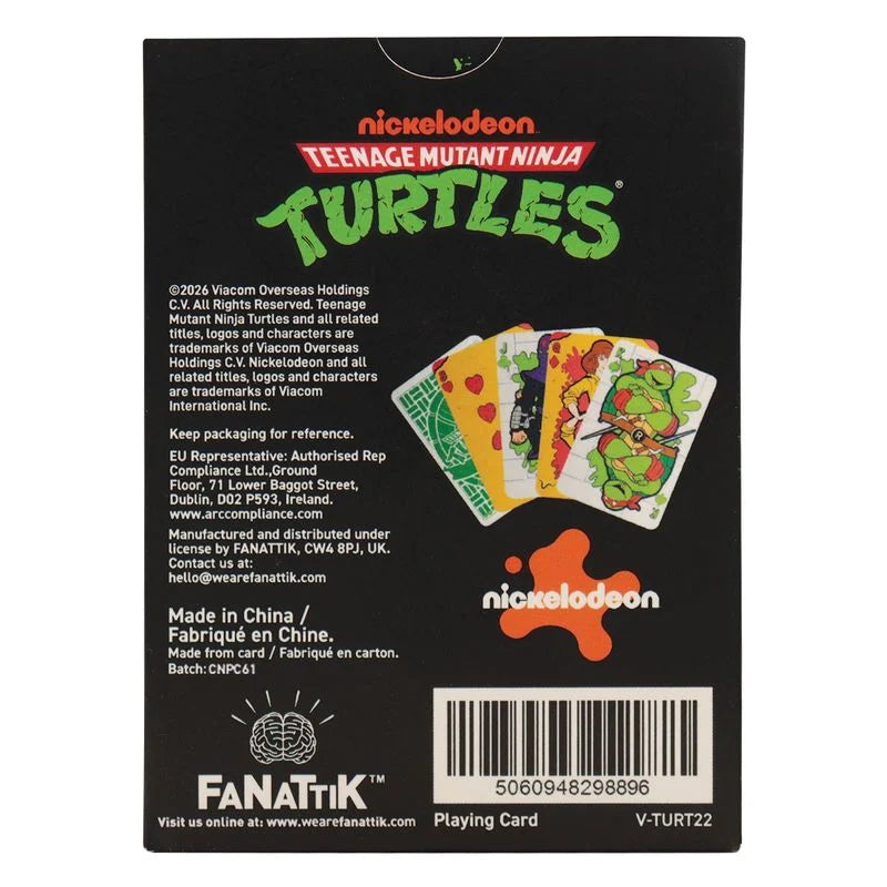 TEENAGE MUTANT NINJA TURTLES - Playing Cards CDU Containing 12 Packs