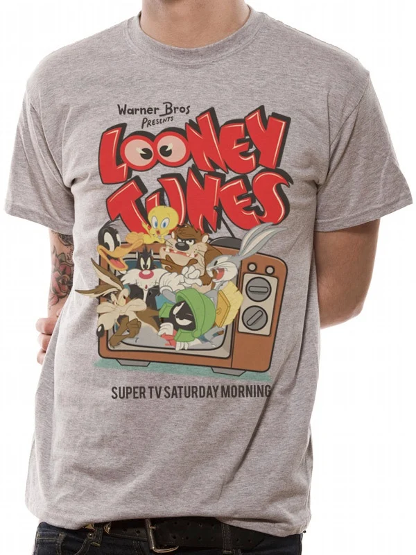LOONEY TUNES - T-Shirt IN A TUBE- Retro TV (S)
