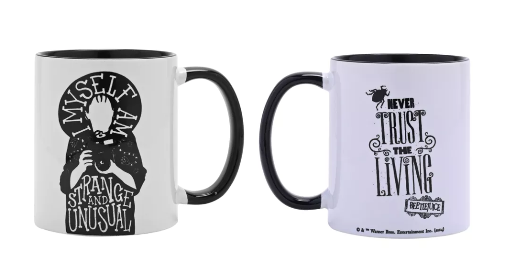 BEETLEJUICE - Black&White - Strange - Inner Colored Mug - 10Oz