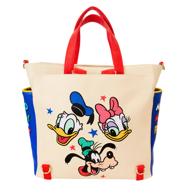 DISNEY-Mickey & Friend -Mini Backpack & Tote Bag convertible Loungefly