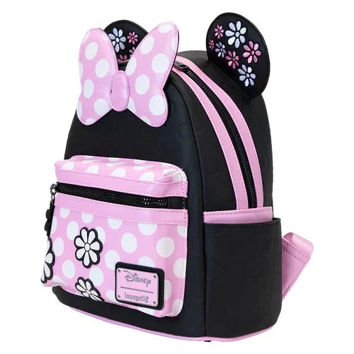DISNEY - Minnie "Floral Rock the Dots" - Mini Backpack LoungeFly