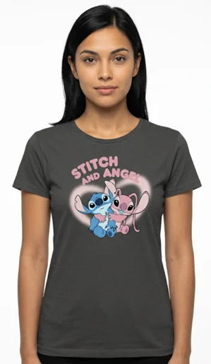 LILO & STITCH - Stitch & Angel - T-Shirt Women (S)