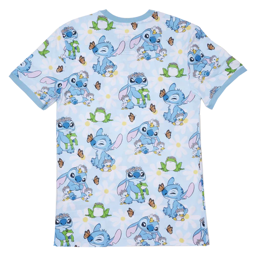 LILO AND STITCH - Springtime Stitch - T-Shirt Unisex Loungefly (S)