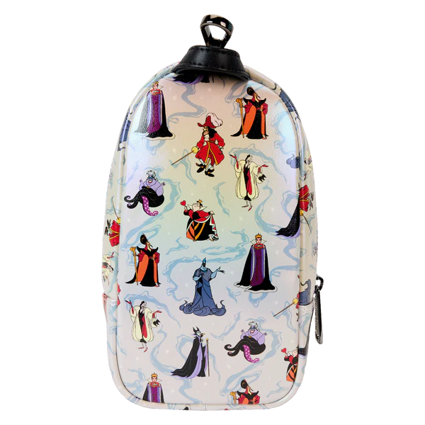 DISNEY - Villains - Mini BackPack Pencil Case Iridescent LoungeFly