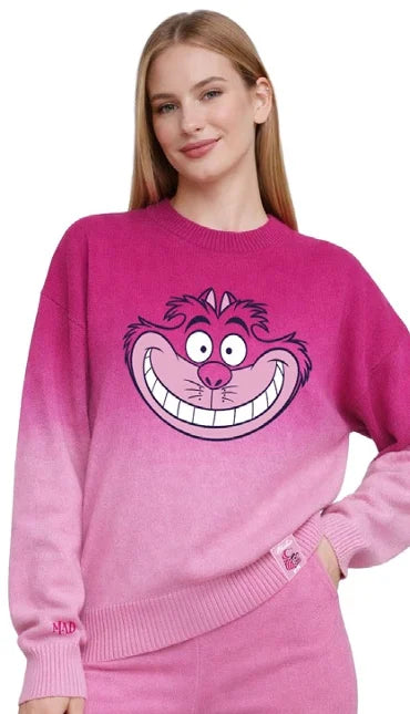 DISNEY - Cheshire Cat - Women Christmas Sweaters (S)
