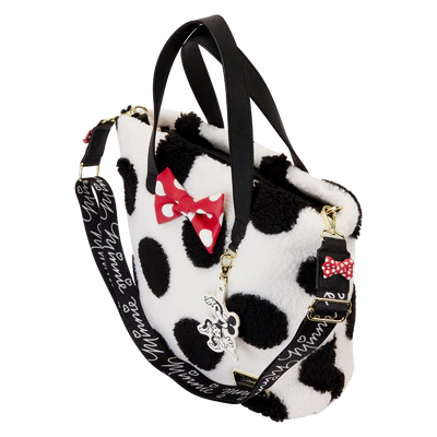 DISNEY - Minnie Rock The Dots Sherpa - Tote Bag Loungefly