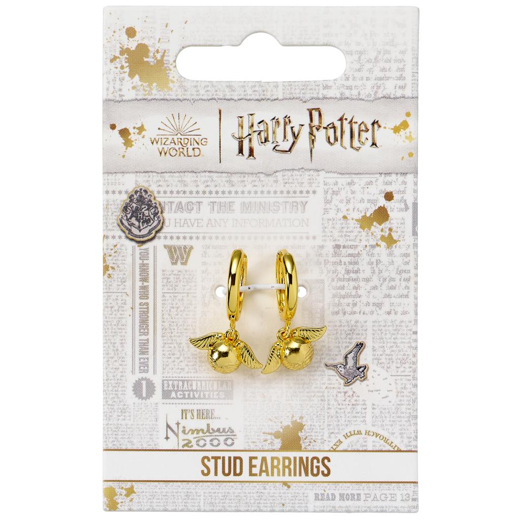 HARRY POTTER - 3D Golden Snitch - Huggy Earrings