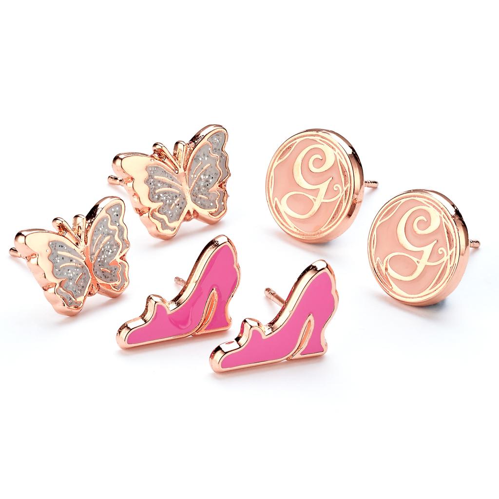 WICKED - Glinda - Set of 3 Classic Earrings Stud