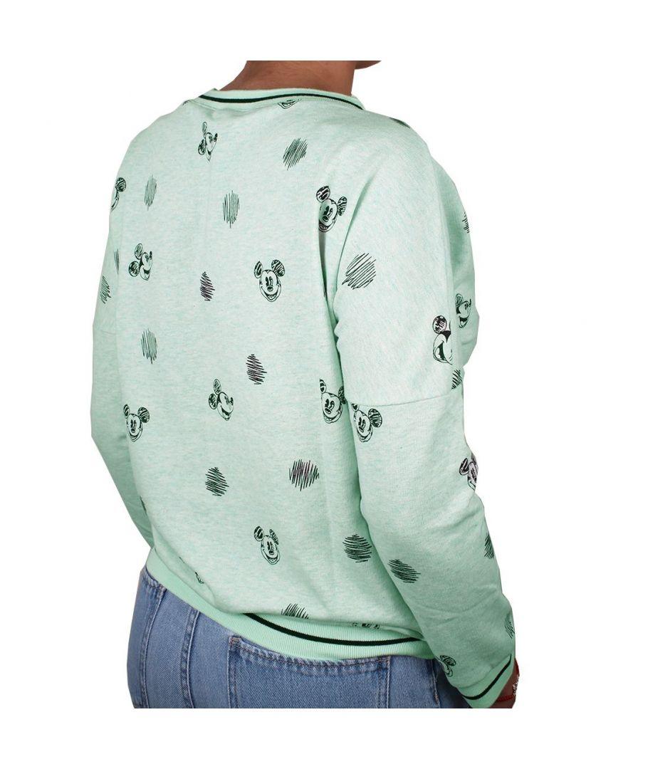 DISNEY - Sweat Crayon Mickey GIRL - Green (L)