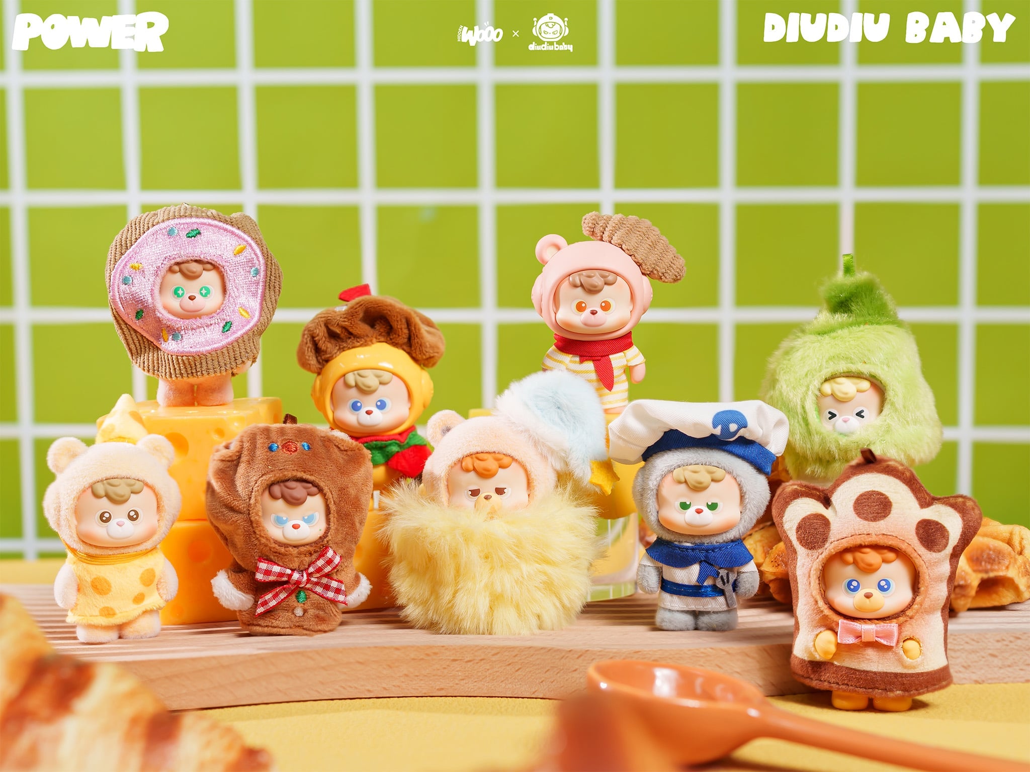WOOO - Diu Diu Baby Power Bears BLIND BOX - 6cm