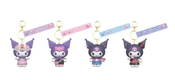 HELLO KITTY - Kuromi Outfit Series - Assort 12 Keychain 13cm Blind Box