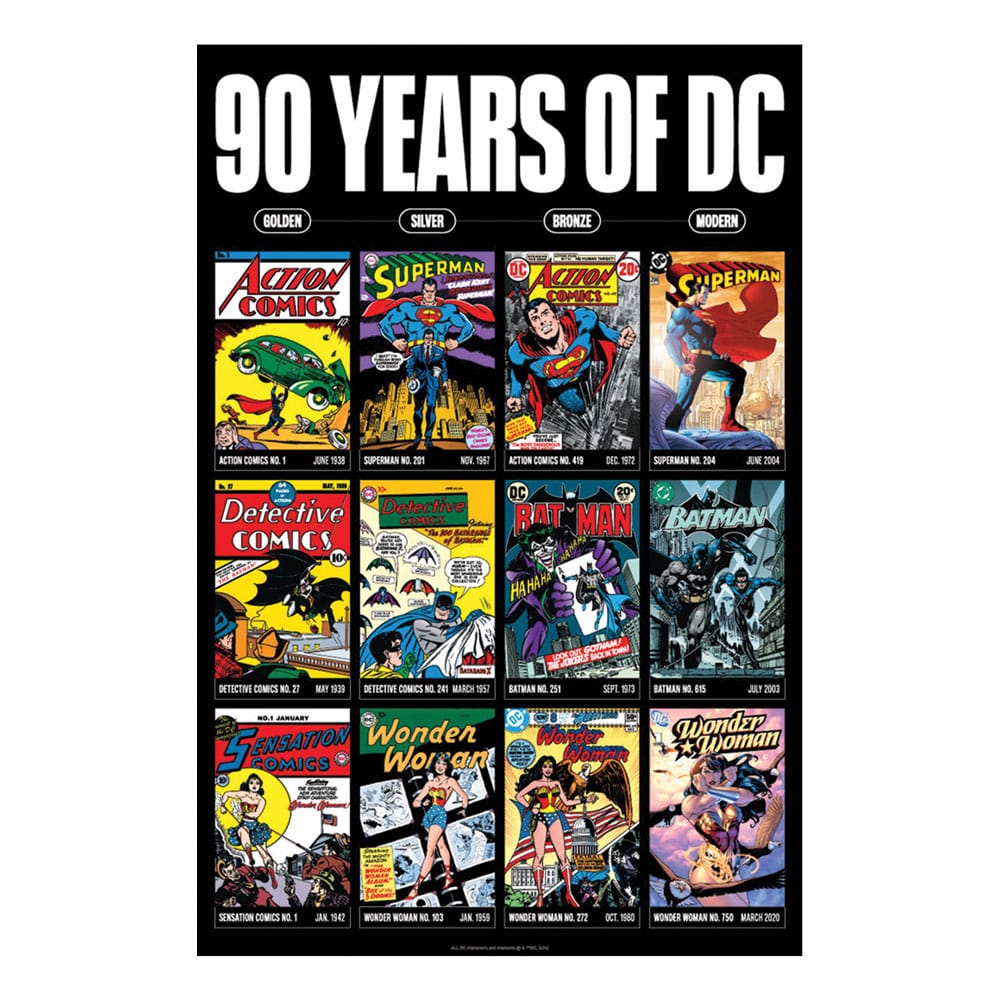 DC COMICS - 90 Years - Art Print - Limited Edition