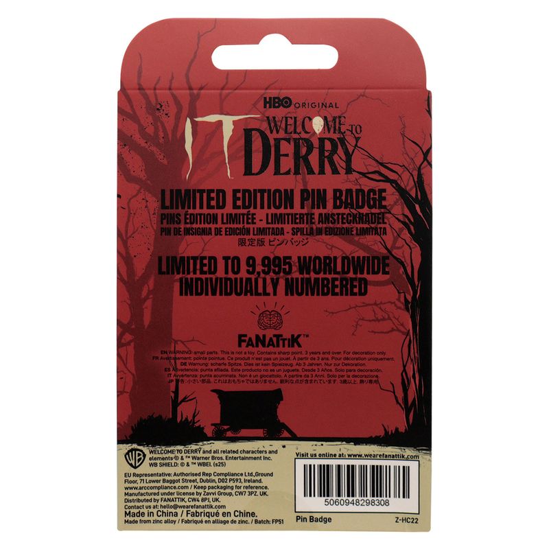 IT WELCOME TO DERRY - DAFB - Limited Edition Pin's