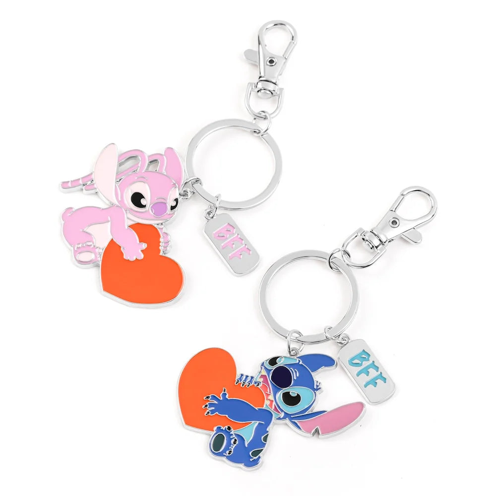 STITCH & ANGEL - Duo Set Metal Keychain BFF