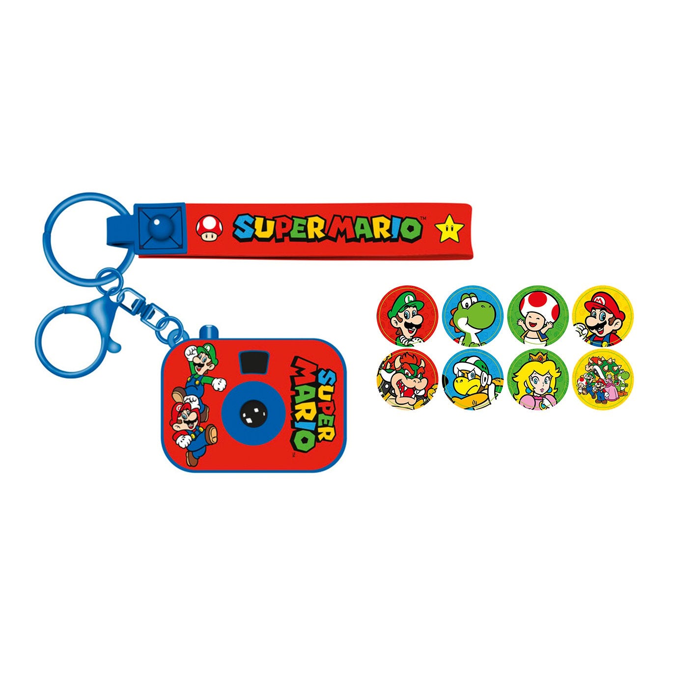 SUPER MARIO & Friends - Projector Keychain with 8 pictures