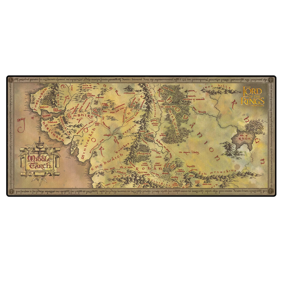 LORD OF THE RINGS - Middle Earth - Gaming Desk Mat