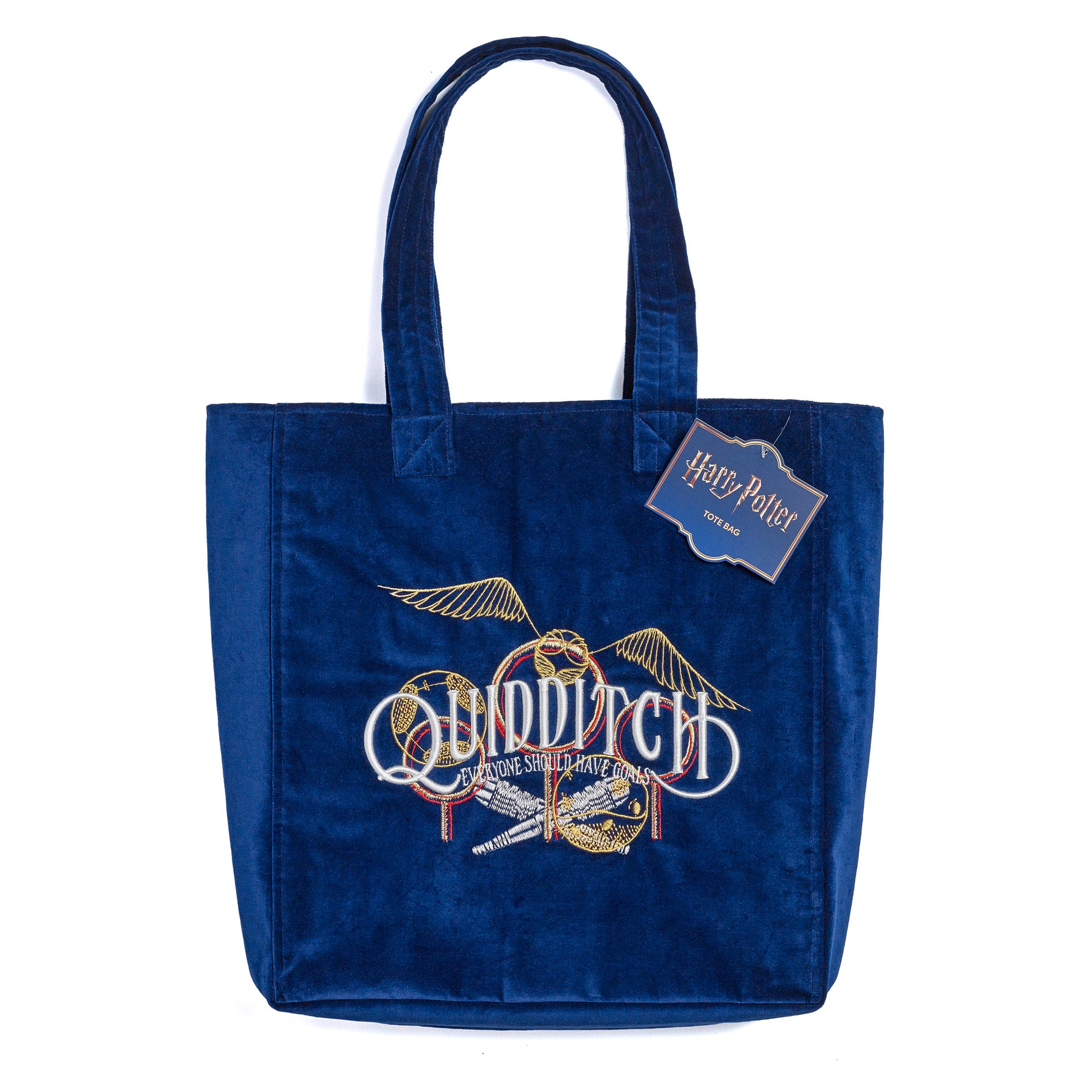 HARRY POTTER - Quidditch - Premium Embroidered Velvet Tote Bag