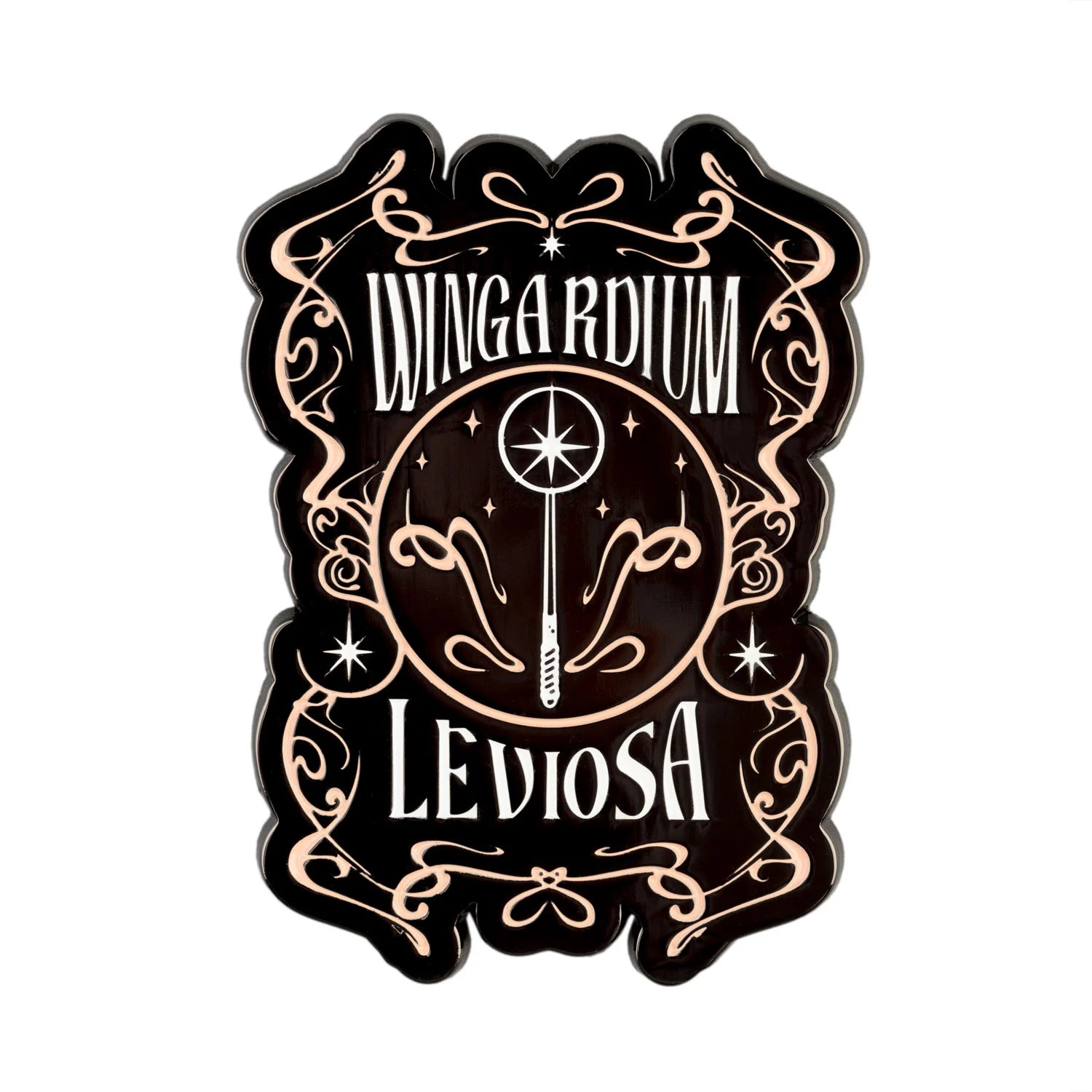 HARRY POTTER - Wingardium Leviosa - 'Glow in the Dark' Metal Magnet