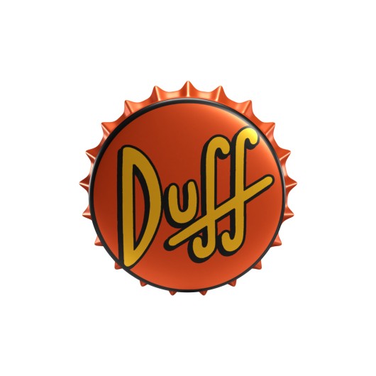 THE SIMPSONS - Duff - Metal Magnet with Bottle Opener