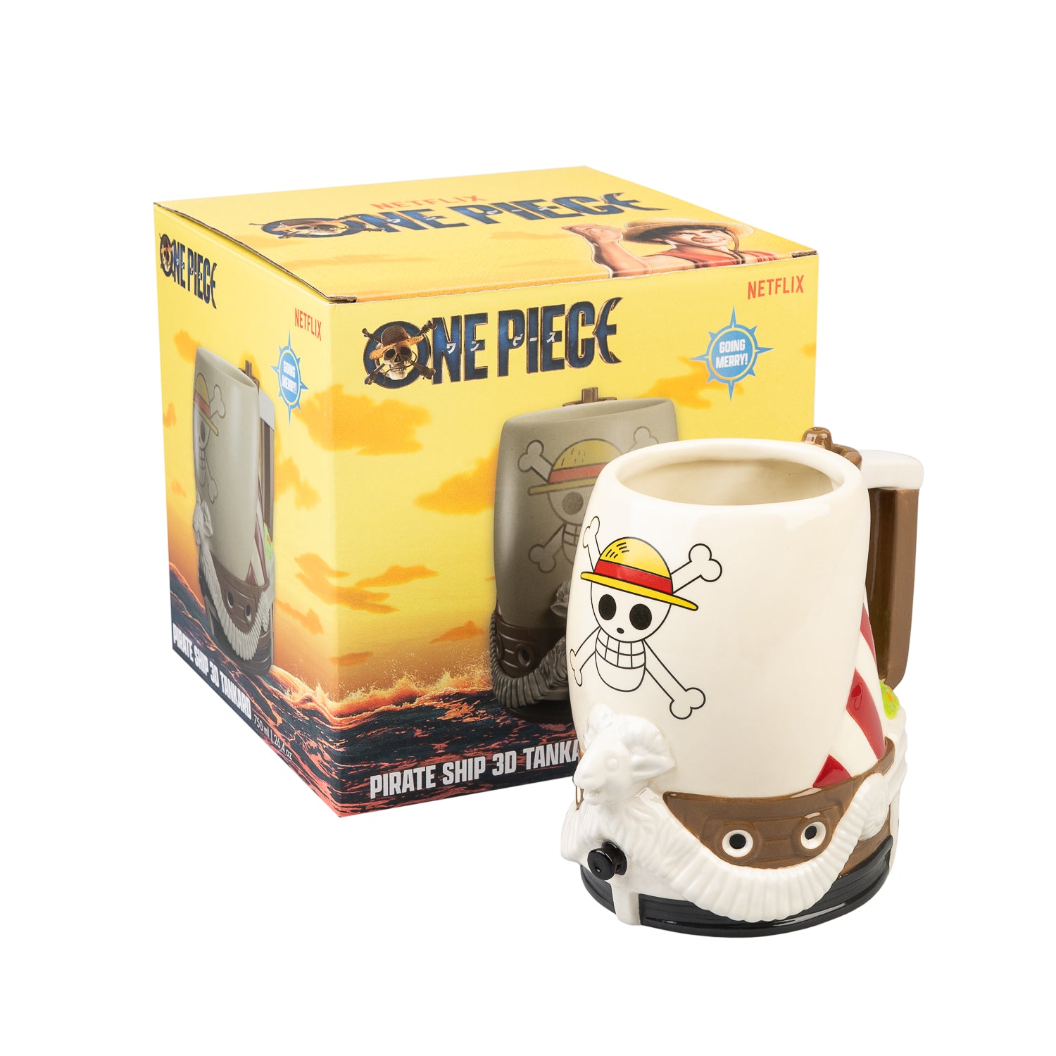 ONE PIECE NETFLIX - Going Merry - 3D Tankard 750ml