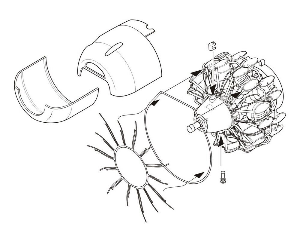 Mitsubishi A6M5 - Engine set