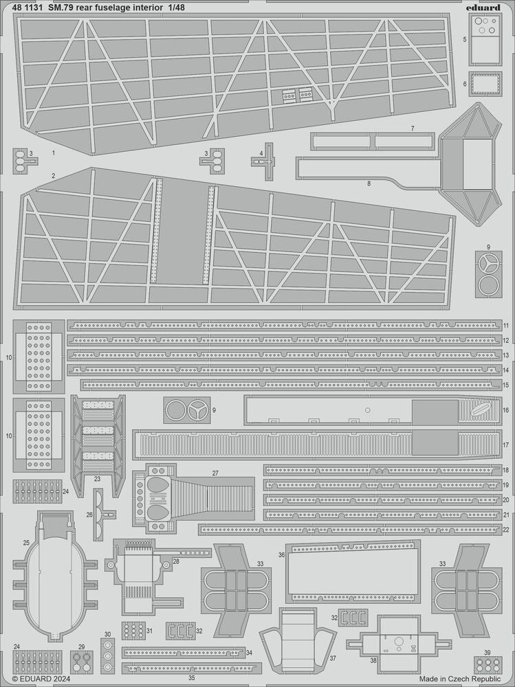 SM.79 rear fuselage interior 1/48 EDUARD