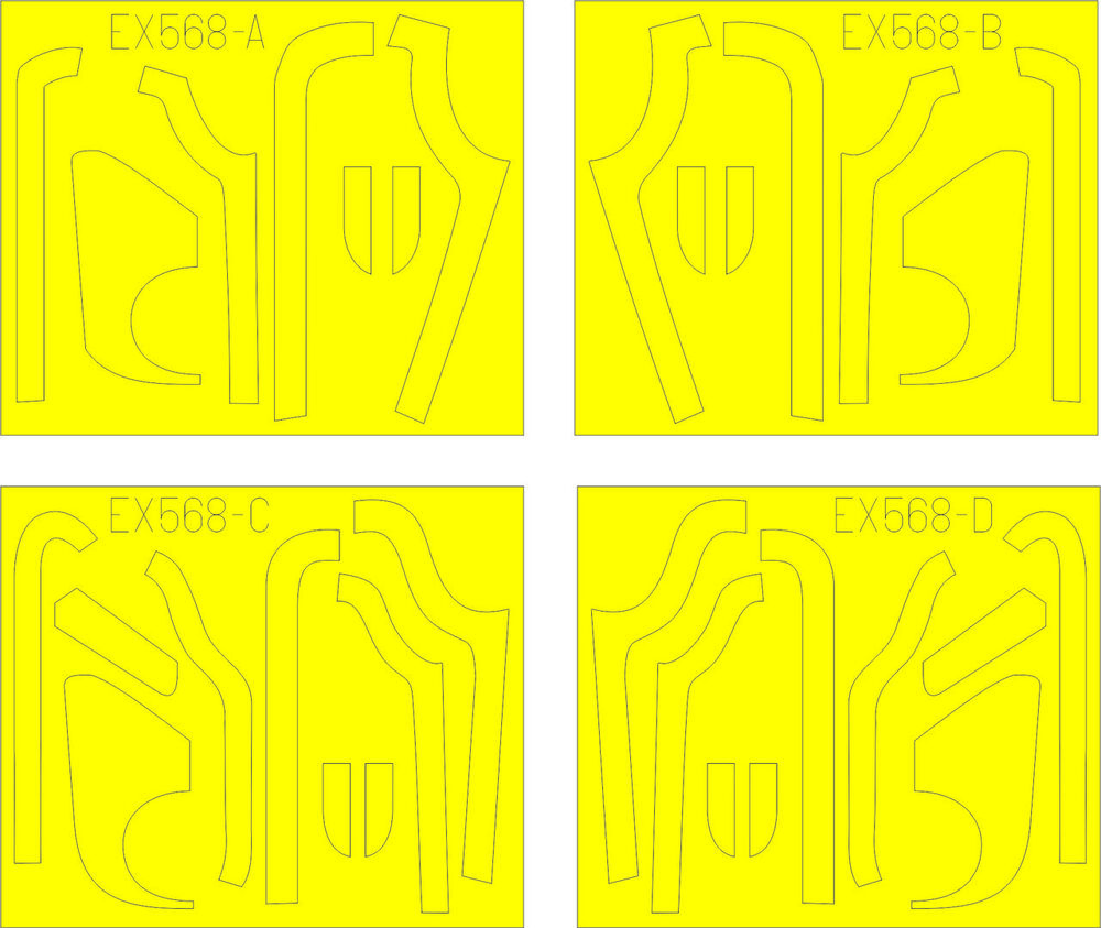 B-17G antiglare panels(BO & DL productio for Revell/Monogram