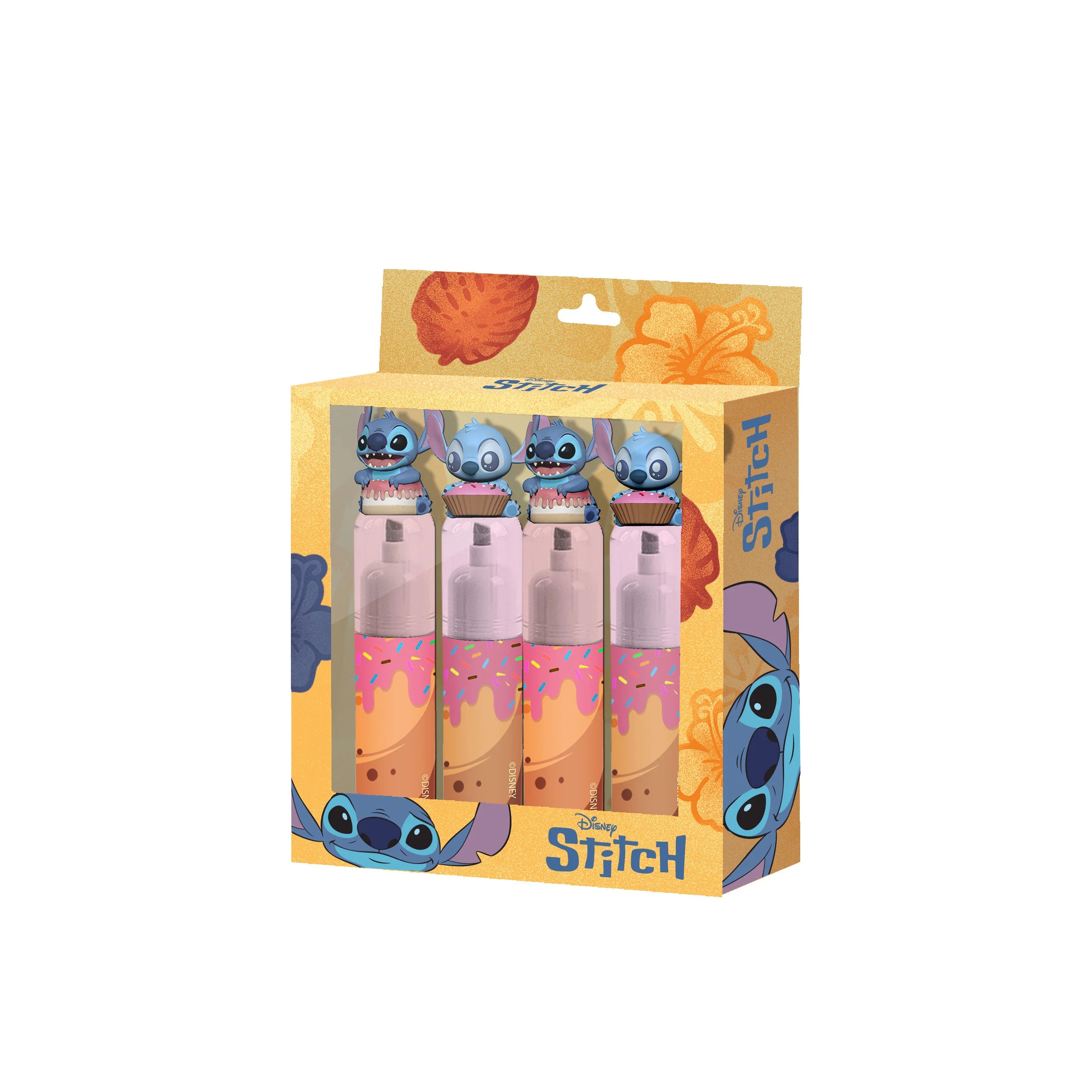 STITCH & ANGEL - Donut - Pack of 4 Highlighters